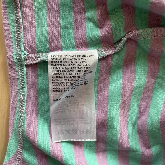 The Ragged Priest Women's Striped Blouse Top with Trigger Hooks size Medium - Picture 5 of 6